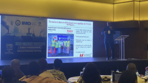 Felix Ekundayo speaks at IMO Green Voyage 2050
